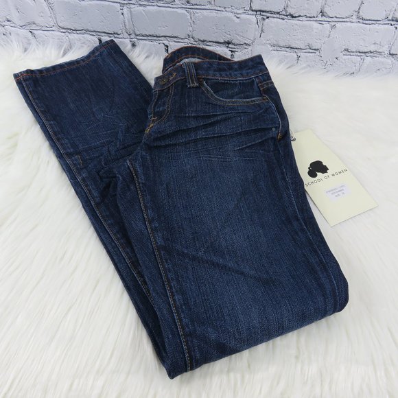 School of Women Denim - NWT - Women's Dark Wash Straight Leg Jeans